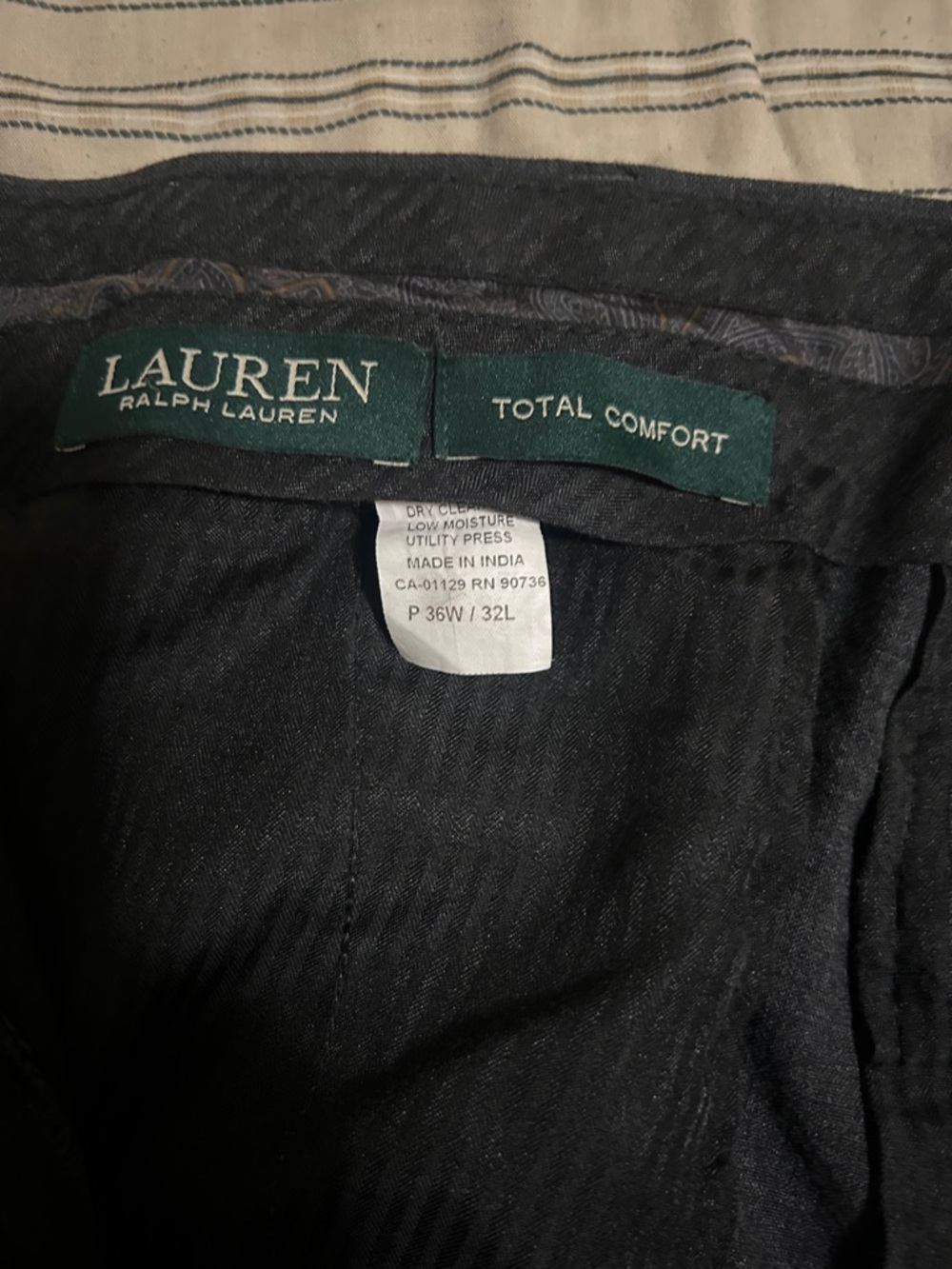 Lauren Ralph Lauren Men’s Dark Black Relaxed Jeans